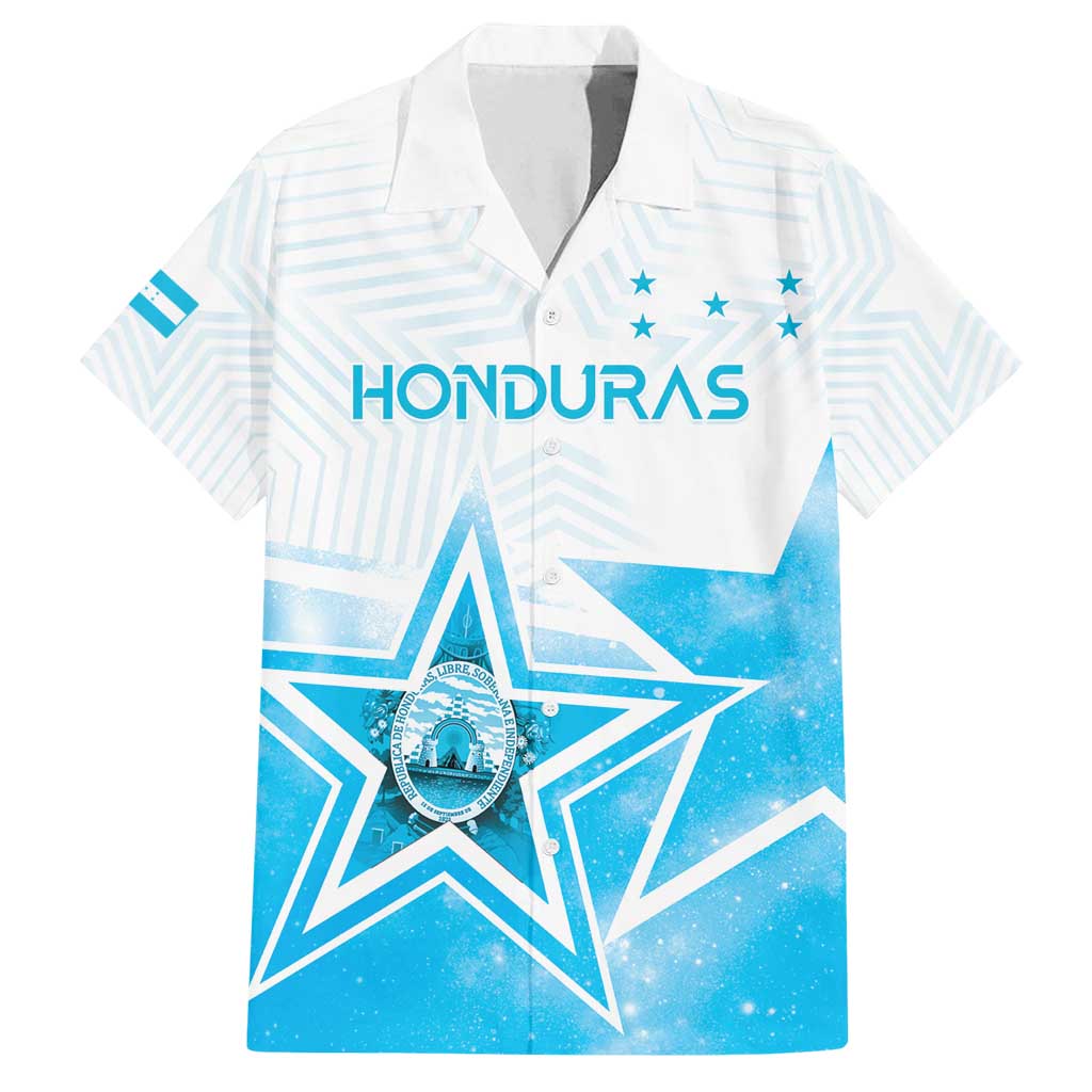 Personalized Honduras Family Matching Off Shoulder Maxi Dress and Hawaiian Shirt A Nation of Stars Unity in Light - Wonder Print Shop