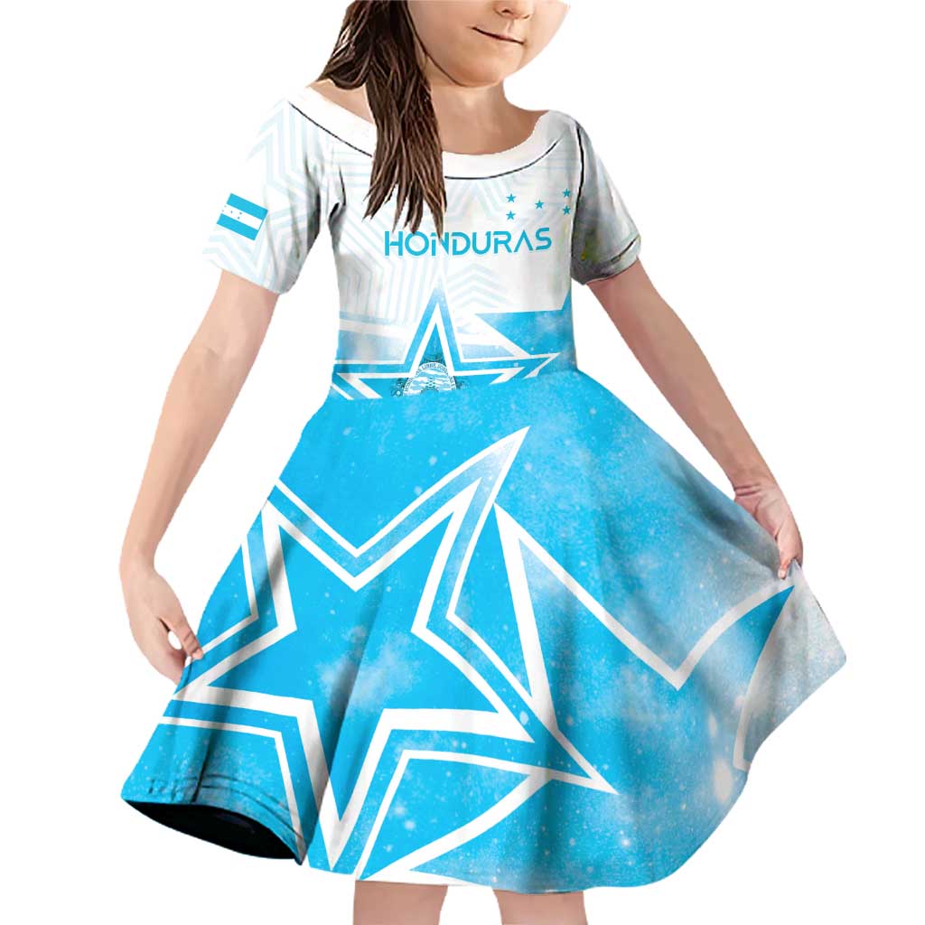 Personalized Honduras Family Matching Off Shoulder Short Dress and Hawaiian Shirt A Nation of Stars Unity in Light - Wonder Print Shop