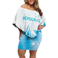 Personalized Honduras Family Matching Off Shoulder Short Dress and Hawaiian Shirt A Nation of Stars Unity in Light - Wonder Print Shop