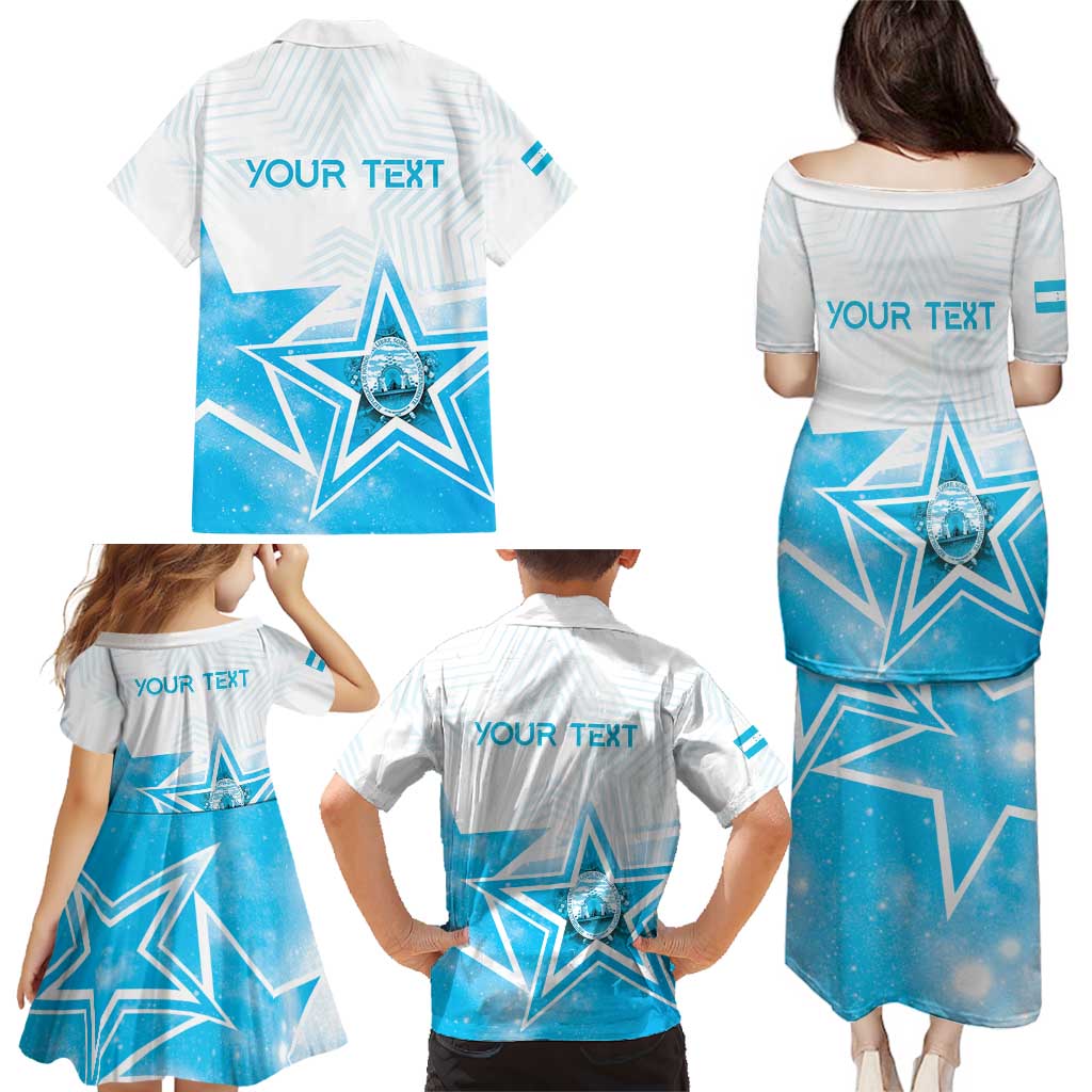 Personalized Honduras Family Matching Puletasi and Hawaiian Shirt A Nation of Stars Unity in Light - Wonder Print Shop