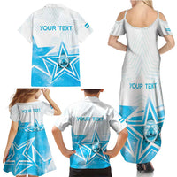 Personalized Honduras Family Matching Summer Maxi Dress and Hawaiian Shirt A Nation of Stars Unity in Light - Wonder Print Shop