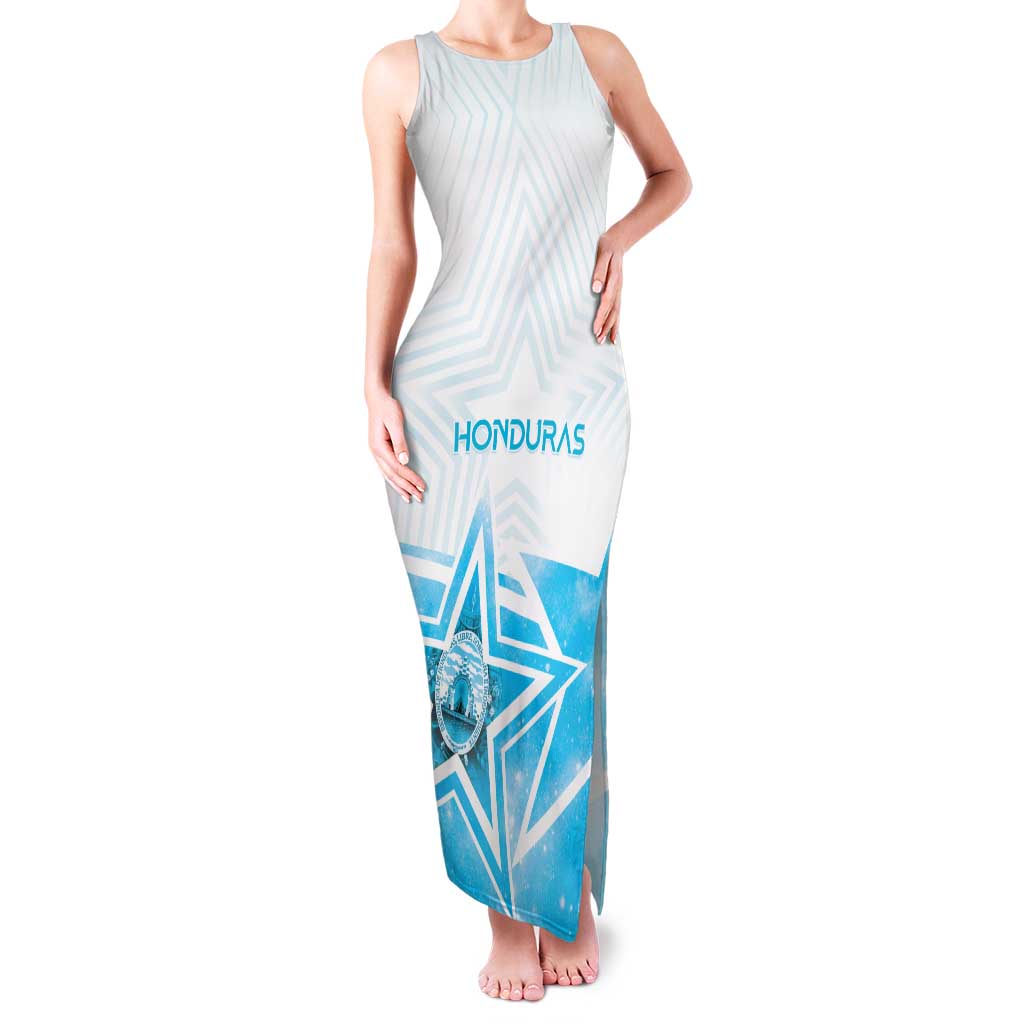 Personalized Honduras Family Matching Tank Maxi Dress and Hawaiian Shirt A Nation of Stars Unity in Light - Wonder Print Shop