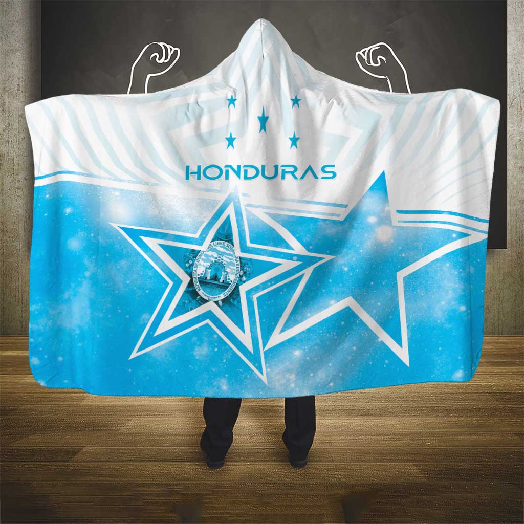 Honduras Hooded Blanket A Nation of Stars Unity in Light - Wonder Print Shop