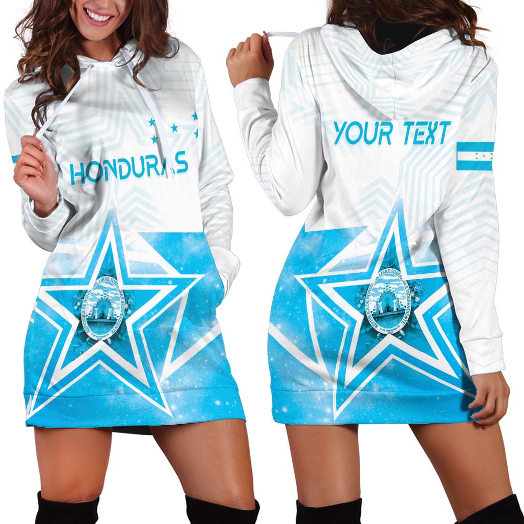 Personalized Honduras Hoodie Dress A Nation of Stars Unity in Light - Wonder Print Shop