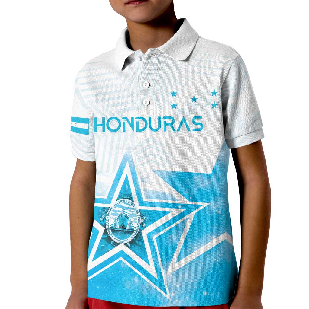 Personalized Honduras Kid Polo Shirt A Nation of Stars Unity in Light - Wonder Print Shop