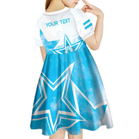 Personalized Honduras Kid Short Sleeve Dress A Nation of Stars Unity in Light - Wonder Print Shop