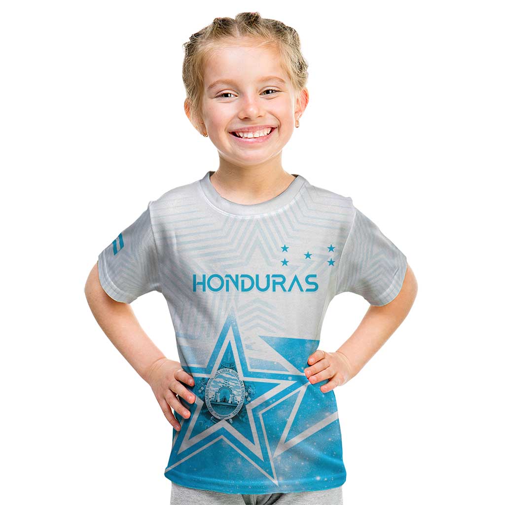 Personalized Honduras Kid T Shirt A Nation of Stars Unity in Light - Wonder Print Shop