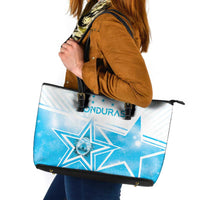 Honduras Leather Tote Bag A Nation of Stars Unity in Light - Wonder Print Shop