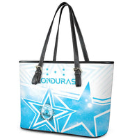 Honduras Leather Tote Bag A Nation of Stars Unity in Light - Wonder Print Shop