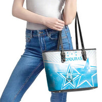Honduras Leather Tote Bag A Nation of Stars Unity in Light - Wonder Print Shop