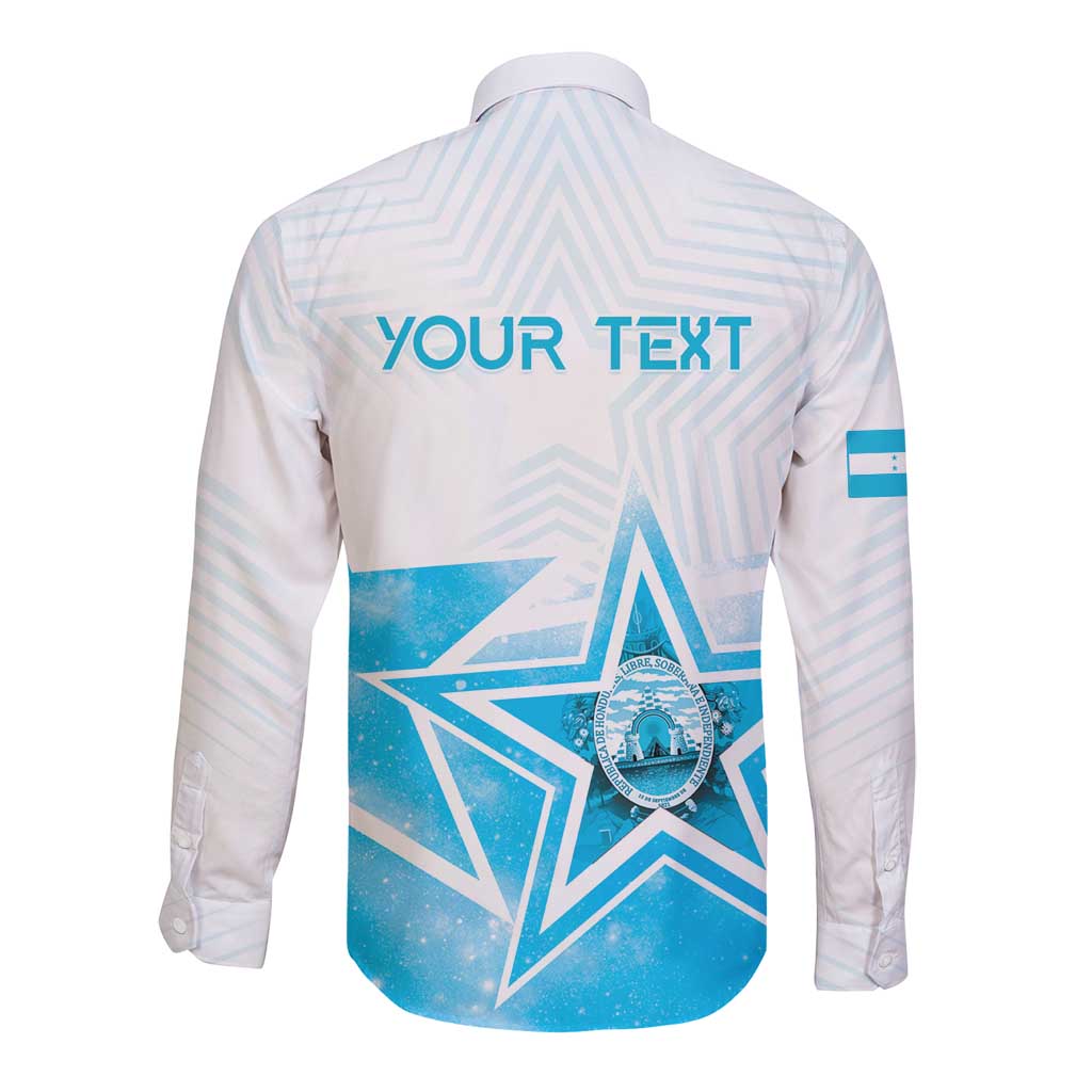 Personalized Honduras Long Sleeve Button Shirt A Nation of Stars Unity in Light - Wonder Print Shop