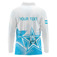 Personalized Honduras Long Sleeve Polo Shirt A Nation of Stars Unity in Light - Wonder Print Shop