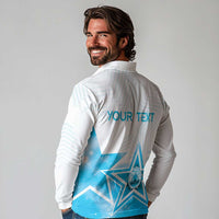 Personalized Honduras Long Sleeve Polo Shirt A Nation of Stars Unity in Light - Wonder Print Shop