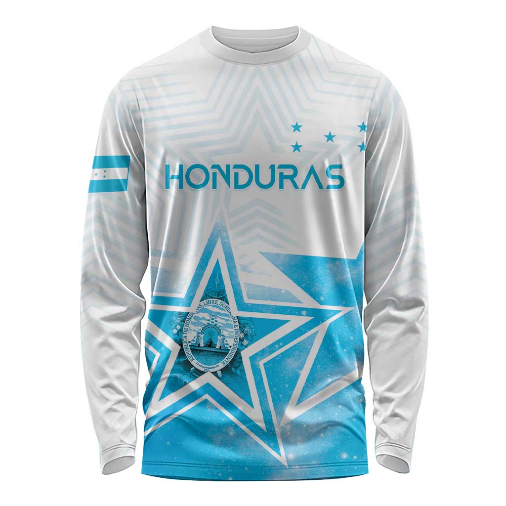 Personalized Honduras Long Sleeve Shirt A Nation of Stars Unity in Light - Wonder Print Shop