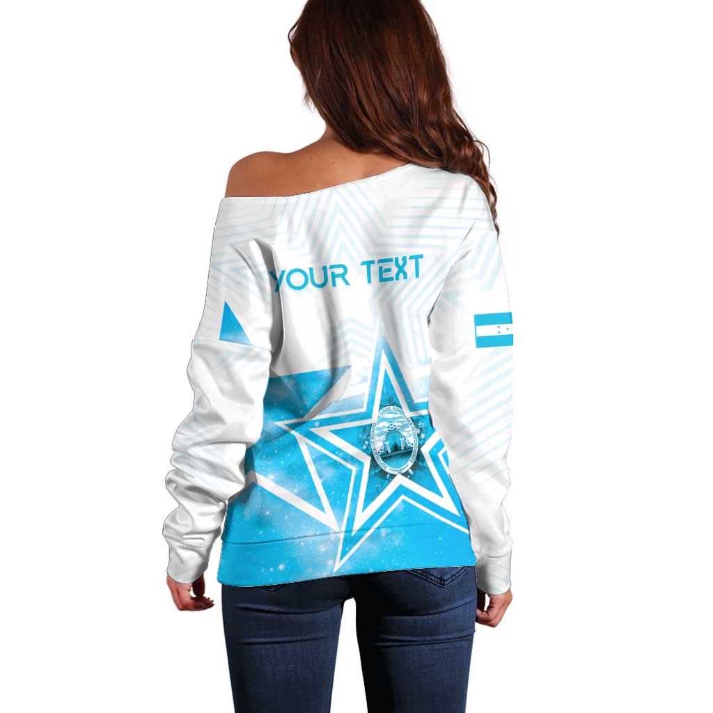 Personalized Honduras Off Shoulder Sweater A Nation of Stars Unity in Light - Wonder Print Shop
