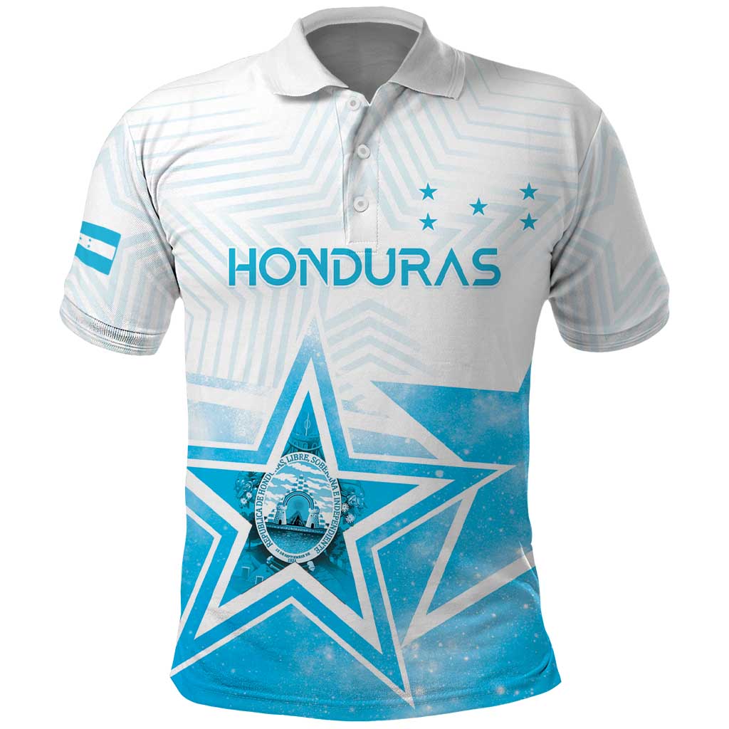 Personalized Honduras Polo Shirt A Nation of Stars Unity in Light - Wonder Print Shop