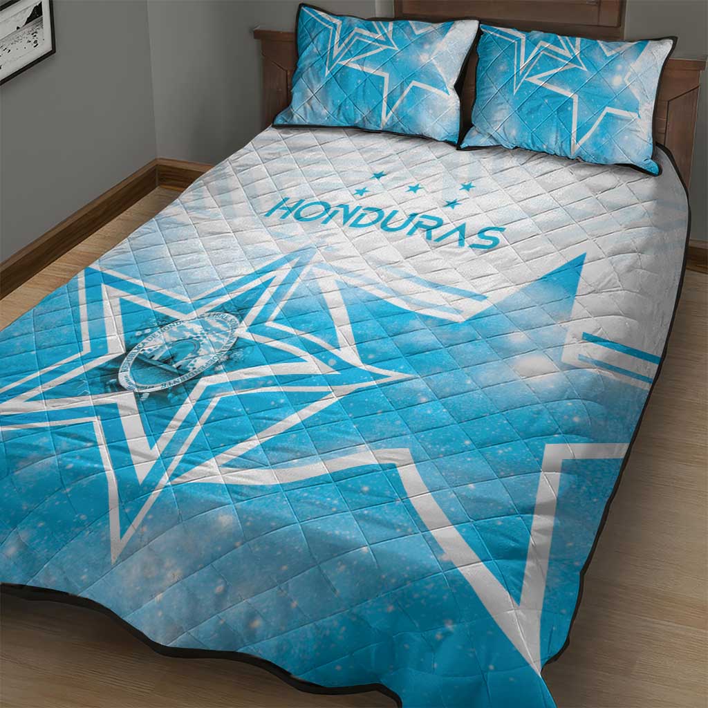 Honduras Quilt Bed Set A Nation of Stars Unity in Light - Wonder Print Shop