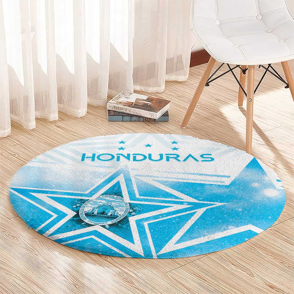Honduras Round Carpet A Nation of Stars Unity in Light - Wonder Print Shop
