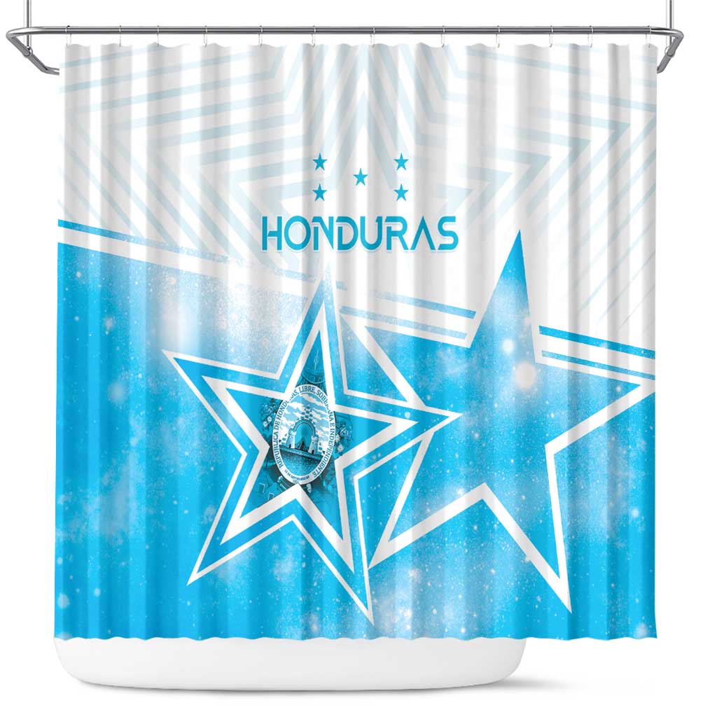 Honduras Shower Curtain A Nation of Stars Unity in Light - Wonder Print Shop