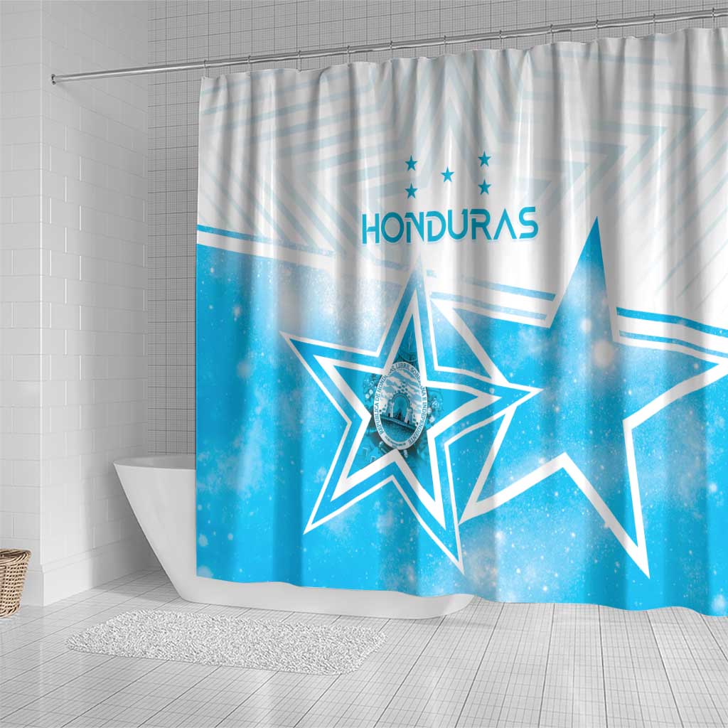 Honduras Shower Curtain A Nation of Stars Unity in Light - Wonder Print Shop