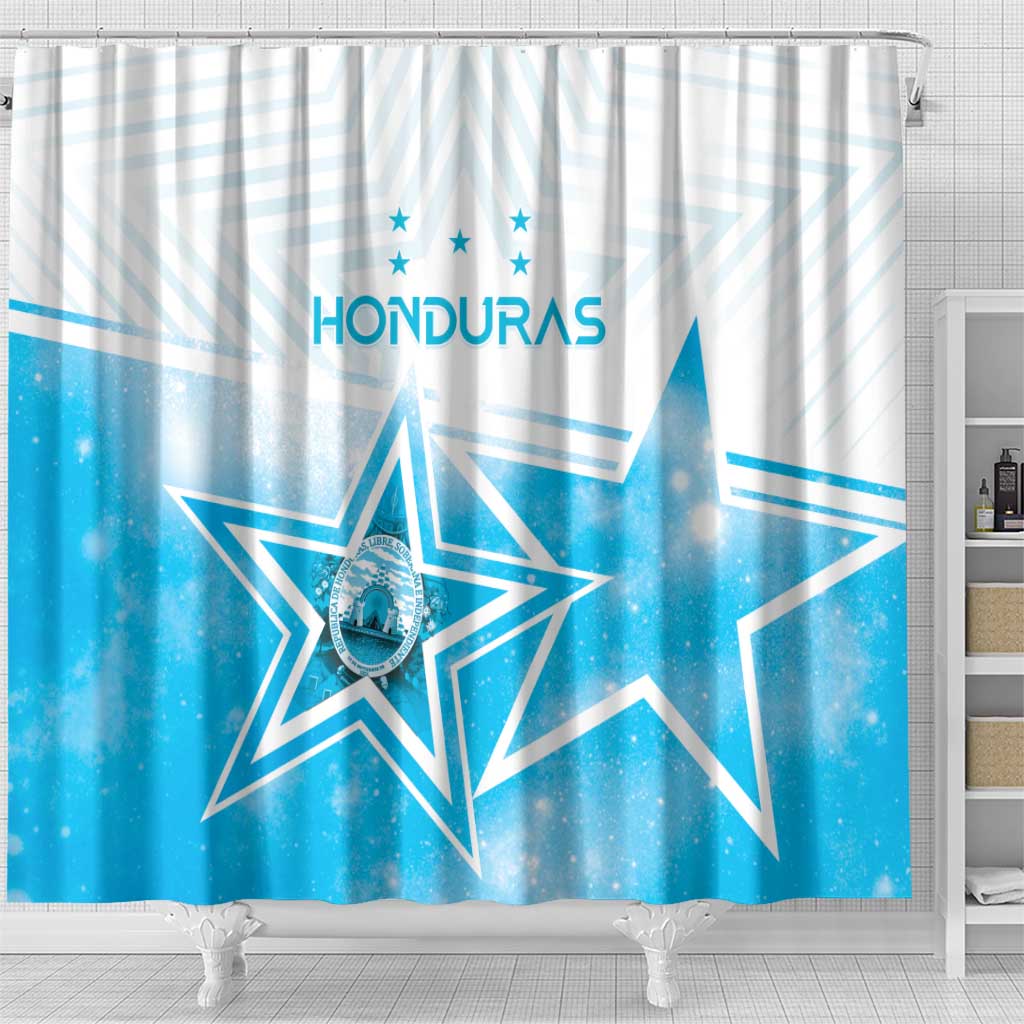 Honduras Shower Curtain A Nation of Stars Unity in Light - Wonder Print Shop