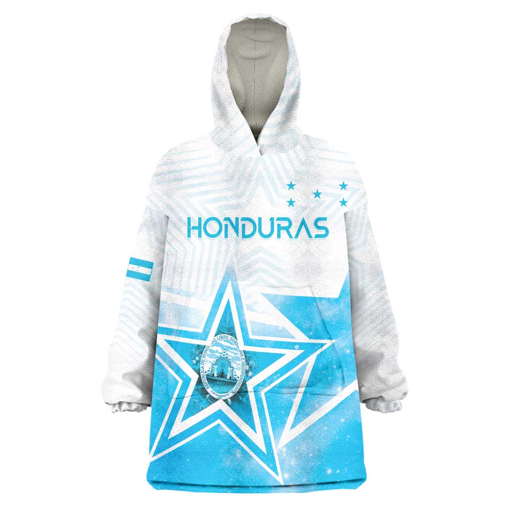 Personalized Honduras Wearable Blanket Hoodie A Nation of Stars Unity in Light - Wonder Print Shop