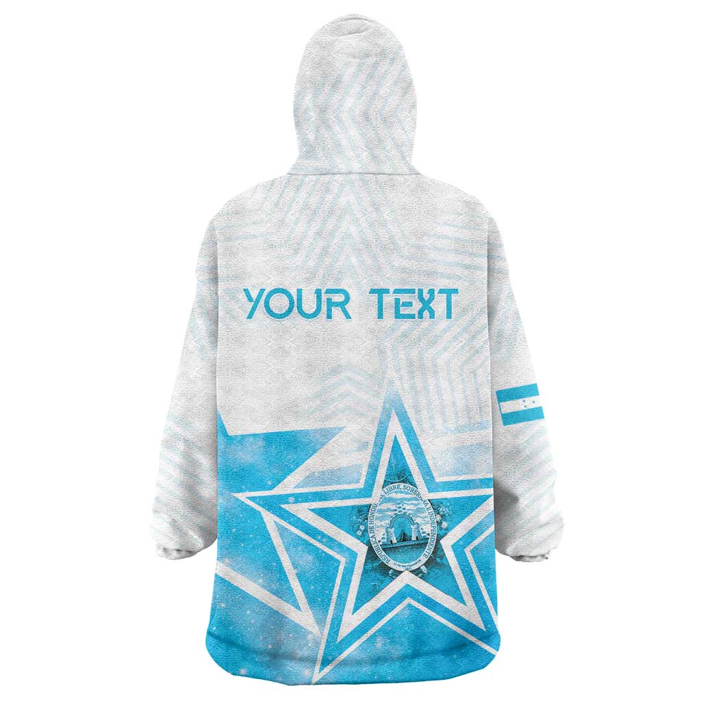 Personalized Honduras Wearable Blanket Hoodie A Nation of Stars Unity in Light - Wonder Print Shop