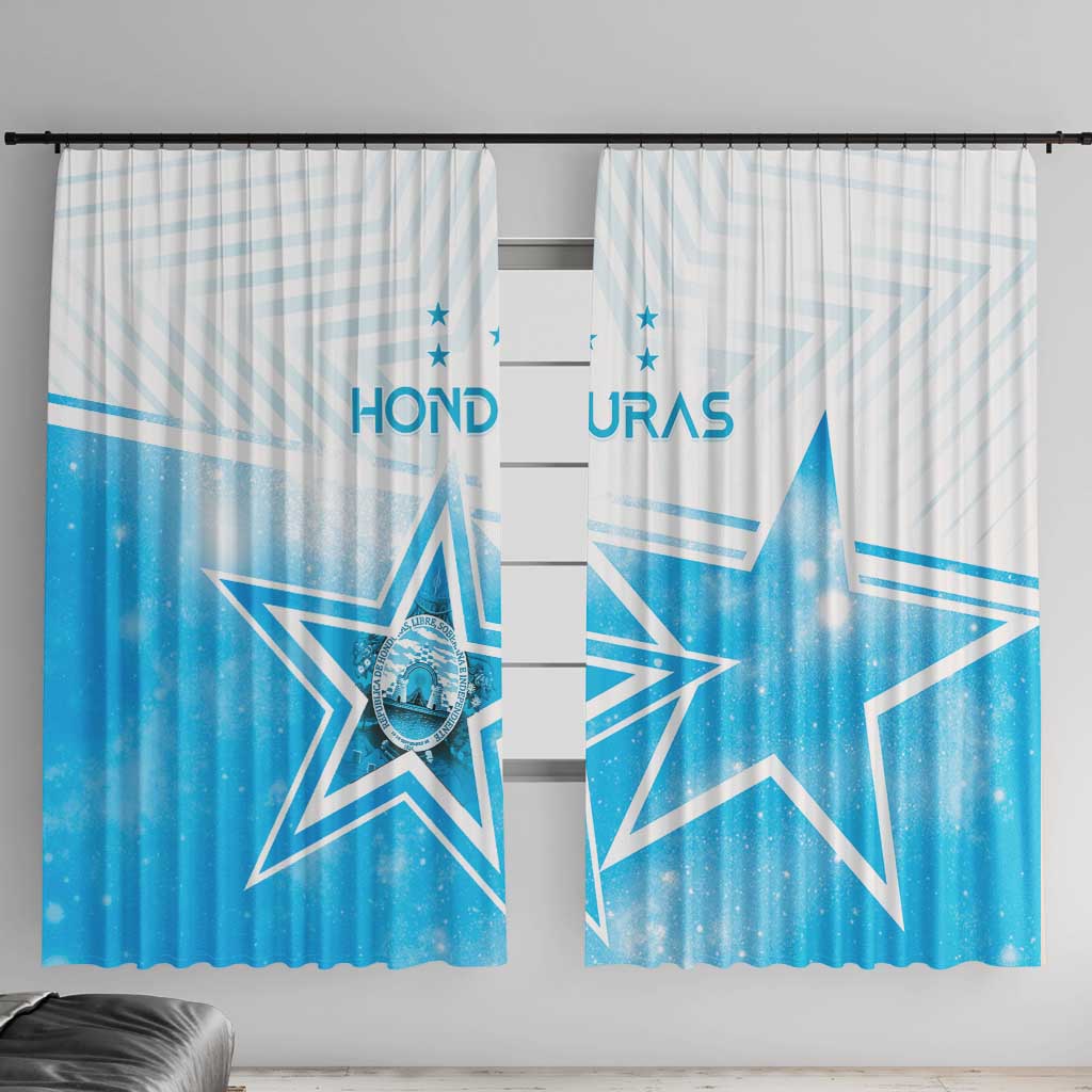 Honduras Window Curtain A Nation of Stars Unity in Light - Wonder Print Shop