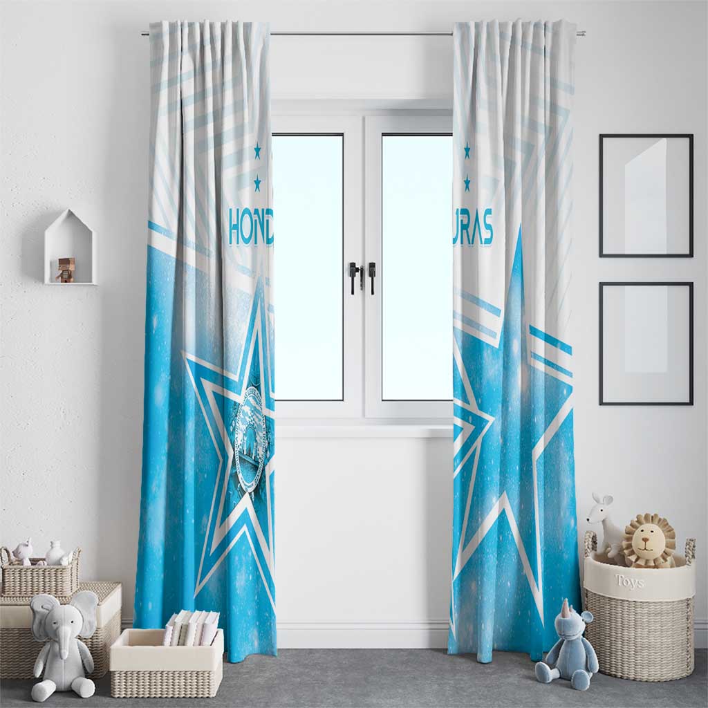 Honduras Window Curtain A Nation of Stars Unity in Light - Wonder Print Shop