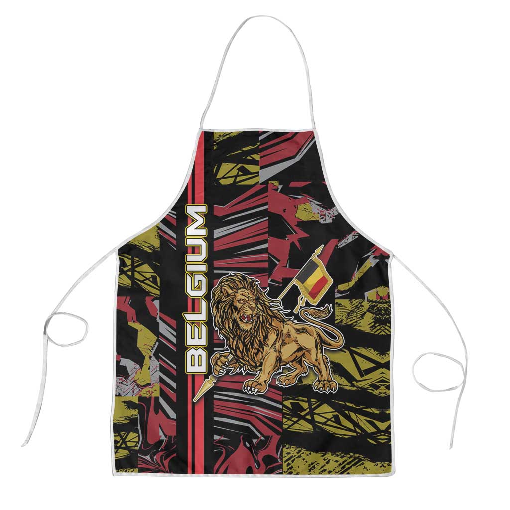 Belgium Apron Lion Holding Flag - Wonder Print Shop