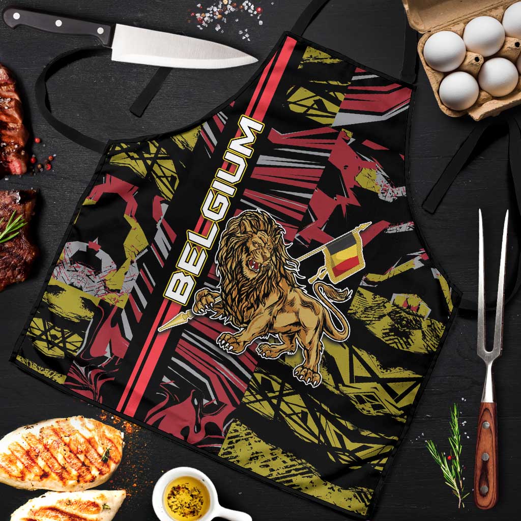 Belgium Apron Lion Holding Flag - Wonder Print Shop