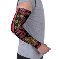 Belgium Arm Sleeves Lion Holding Flag - Wonder Print Shop