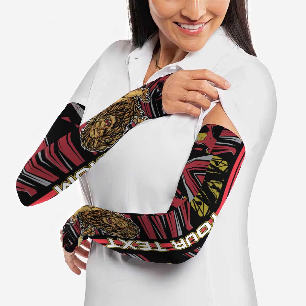 Belgium Arm Sleeves Lion Holding Flag - Wonder Print Shop