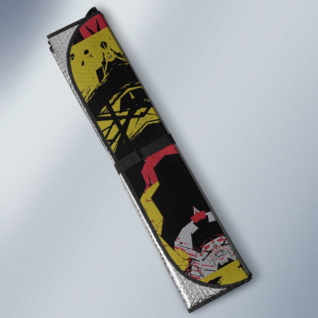 Belgium Auto Sun Shade Lion Holding Flag - Wonder Print Shop