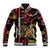 Personalized Belgium Baseball Jacket Lion Holding Flag - Wonder Print Shop