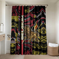 Belgium Bathroom Set Lion Holding Flag - Wonder Print Shop