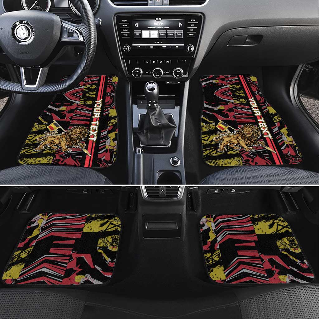 Belgium Car Mats Lion Holding Flag - Wonder Print Shop