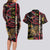 Personalized Belgium Couples Matching Long Sleeve Bodycon Dress and Hawaiian Shirt Lion Holding Flag - Wonder Print Shop
