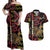 Personalized Belgium Couples Matching Off Shoulder Maxi Dress and Hawaiian Shirt Lion Holding Flag - Wonder Print Shop