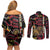 Personalized Belgium Couples Matching Off Shoulder Short Dress and Long Sleeve Button Shirt Lion Holding Flag - Wonder Print Shop