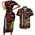 Personalized Belgium Couples Matching Short Sleeve Bodycon Dress and Hawaiian Shirt Lion Holding Flag - Wonder Print Shop