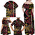 Personalized Belgium Family Matching Off Shoulder Maxi Dress and Hawaiian Shirt Lion Holding Flag - Wonder Print Shop