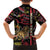 Personalized Belgium Family Matching Short Sleeve Bodycon Dress and Hawaiian Shirt Lion Holding Flag - Wonder Print Shop