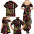 Personalized Belgium Family Matching Summer Maxi Dress and Hawaiian Shirt Lion Holding Flag - Wonder Print Shop