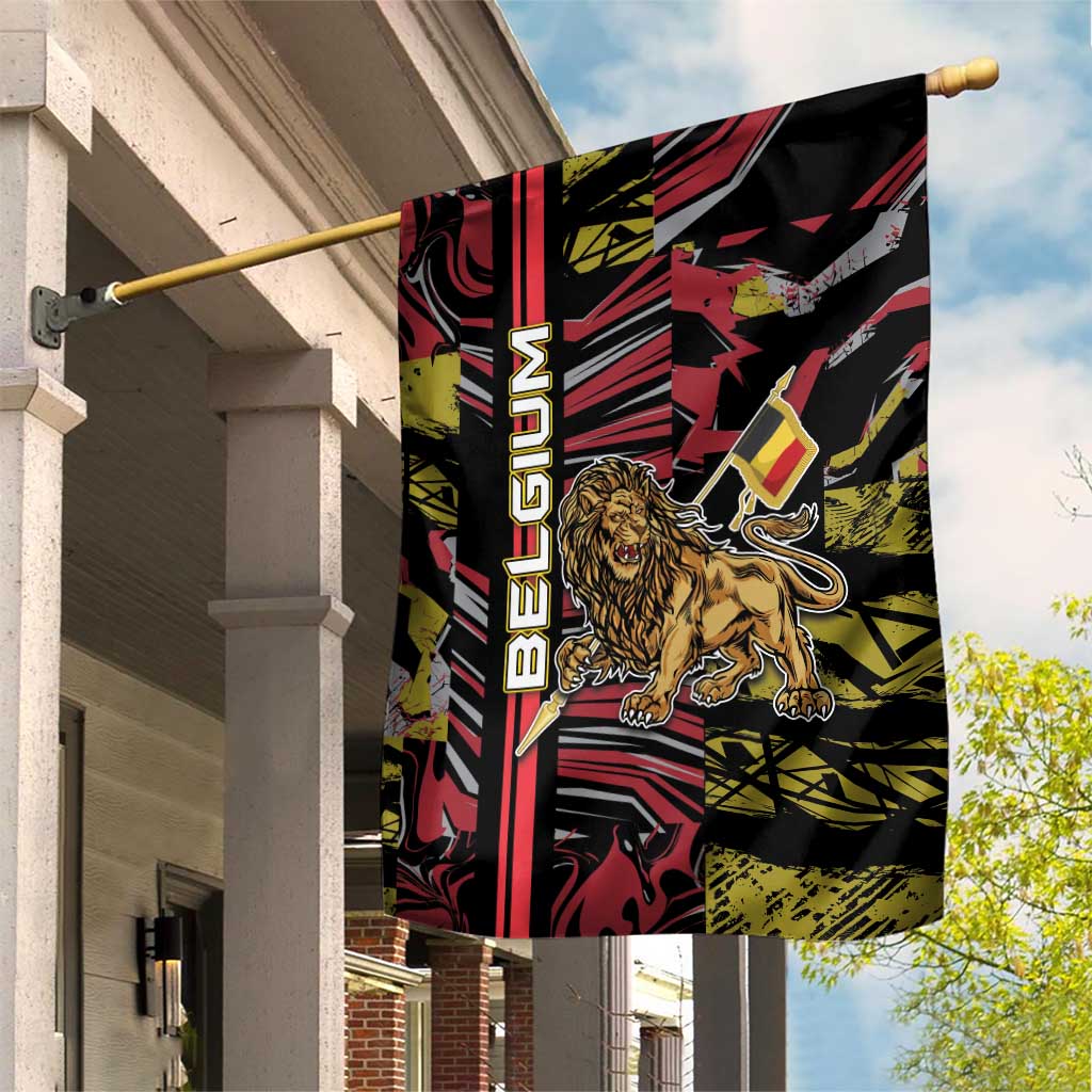 Belgium Garden Flag Lion Holding Flag - Wonder Print Shop
