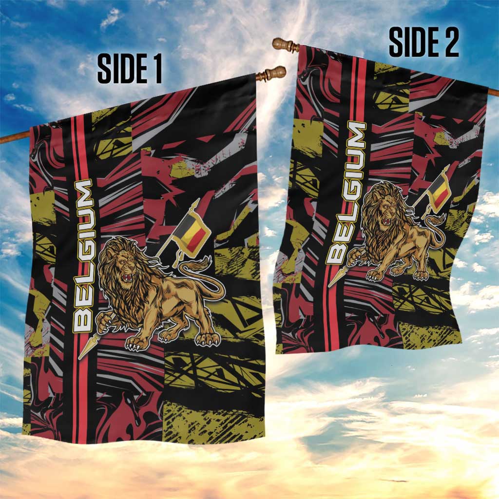 Belgium Garden Flag Lion Holding Flag - Wonder Print Shop