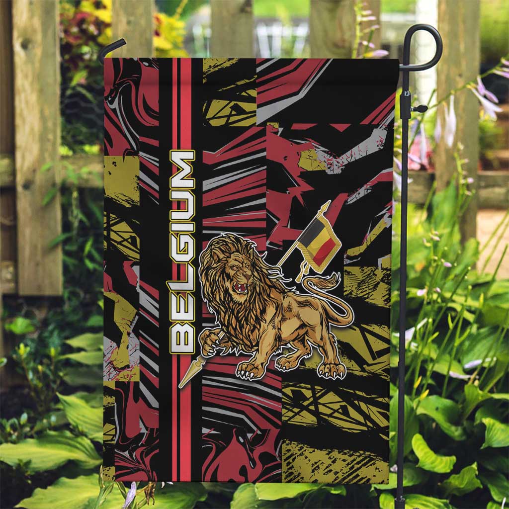 Belgium Garden Flag Lion Holding Flag - Wonder Print Shop