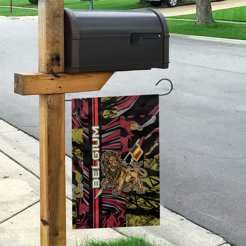 Belgium Garden Flag Lion Holding Flag - Wonder Print Shop