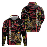 Personalized Belgium Hoodie Lion Holding Flag - Wonder Print Shop