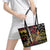 Belgium Leather Tote Bag Lion Holding Flag - Wonder Print Shop